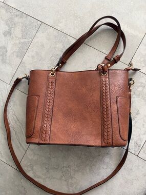 Classic Brown Women's Tote Bag - Versatile Everyday Shoulder Bag